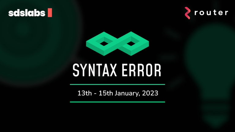Syntax Error 2023 | Devfolio
